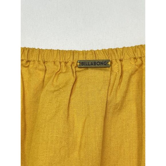 Billabong Women's Size Medium Gold Elbow Sleeve Crop Top - Picture 8 of 10